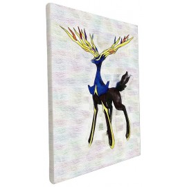 DECO POP XERNEAS POKEMON TOILE 40X30CM SUR CHASSIS BOIS-LiloJouets-Morbihan-Bretagne