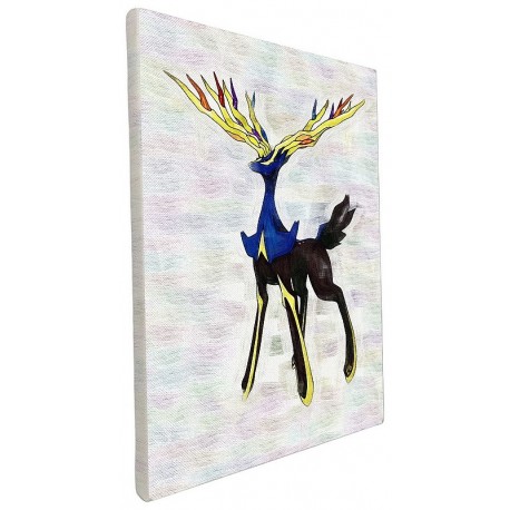 DECO POP XERNEAS POKEMON TOILE 40X30CM SUR CHASSIS BOIS-LiloJouets-Morbihan-Bretagne