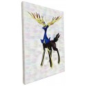 DECO POP XERNEAS POKEMON TOILE 40X30CM SUR CHASSIS BOIS