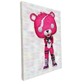 DECO POP CUDDLE TEAM LEADER FORTNITE TOILE 40X30CM SUR CHASSIS BOIS-LiloJouets-Morbihan-Bretagne