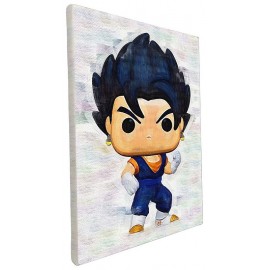 DECO POP VEGITO DRAGONBALL TOILE 40X30CM SUR CHASSIS BOIS-LiloJouets-Morbihan-Bretagne