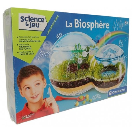 Clementoni - Avec ce riche coffret, votre enfant apprendra en quoi consiste  la biosphère et son fonctionnement de manière simple et amusante en  expérimentant le cycle naturel de l'eau. Cette expérience sera