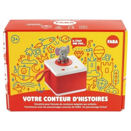 CONTEUR HISTOIRES ENCEINTE FABA AVEC PERSONNAGE SONORE-LiloJouets-Morbihan-Bretagne