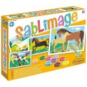 SABLIMAGE CHEVAUX - 4 TABLEAUX 18X25CM ET 16 COULEURS DE SABLE