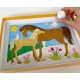 Sablimage chevaux coffret 4 tableaux 25x18cm-lilojouets-morbihan-bretagne