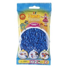 SACHET 1000 PERLES HAMA BLEUES-jouets-sajou-56