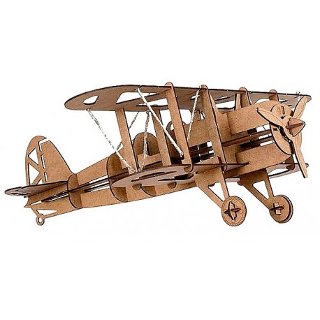 Maquette bois avion biplan xl 