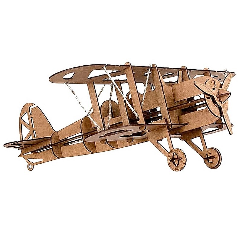 MAQUETTE EN BOIS AVION BIPLAN SPAD SX - Ma Maquette A Moi