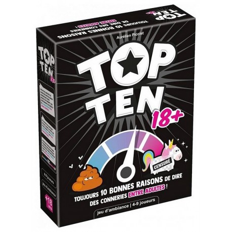 JEU TOP TEN ADULTES 18+-LiloJouets-Morbihan-Bretagne