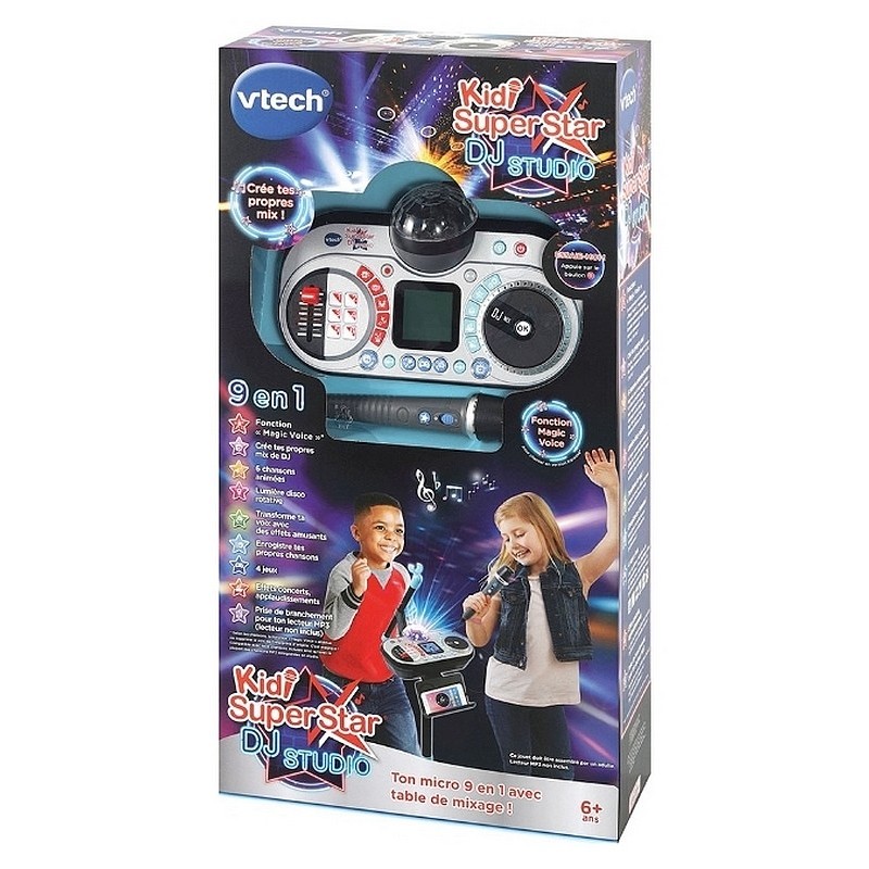 VTech Kidi SuperStar Micro sur Pied 8 en 1 - Noir (178565)