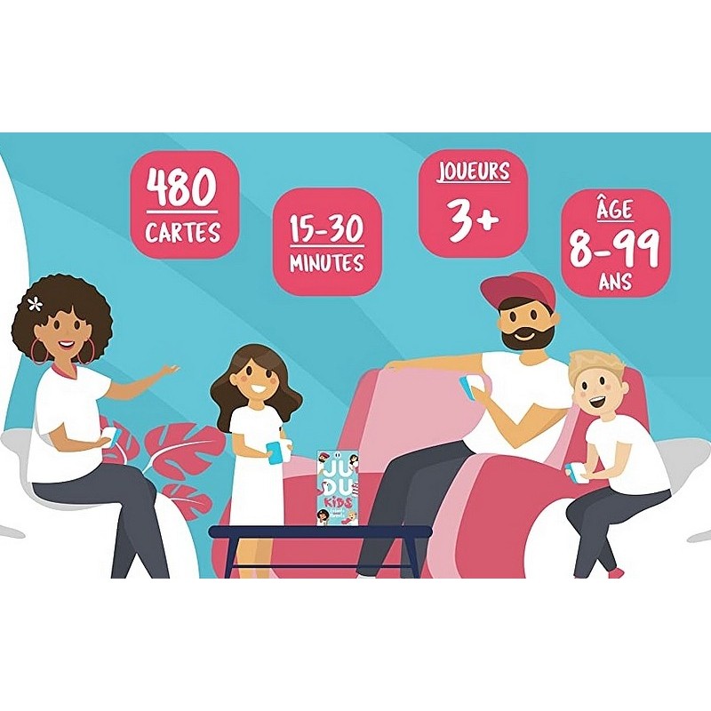 Jeu de société Judukids Enfants contre Parents (via 13,50€ sur carte de  fidélité) –