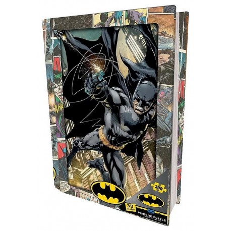 PUZZLE BATMAN 300 PIECES IMAGE 3D LENTICULAIRE BOITE METAL COMICS-LiloJouets-Morbihan-Bretagne