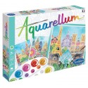 AQUARELLUM LES CAPITALES PAYS GRAND FORMAT 3 TABLEAUX 25X32CM