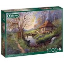 PUZZLE COTTAGE DANS LES BOIS 1000 PIECES FALCON DELUXE