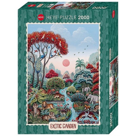 PUZZLE JARDIN EXOTIQUE 2000 PIECES-LiloJouets-Morbihan-Bretagne