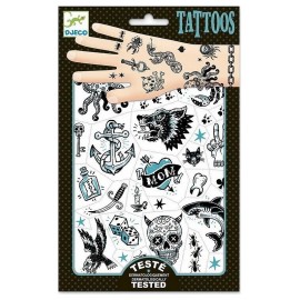 TATOUAGES DARK SIDE POCHETTE 2 FEUILLES 21X14CM