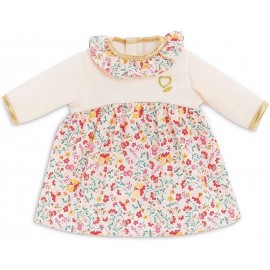 BB42 ROBE HIVER EN FLEURS VETEMENT POUPON 42CM
