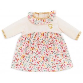 BB36 ROBE HIVER EN FLEURS VETEMENT POUPON 36CM