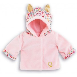 BB30 MANTEAU HIVER EN FLEURS VETEMENT POUPON 30CM