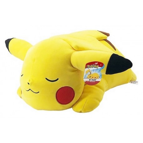 Peluche pikachu dormant 50cm pokemon 