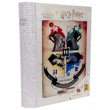 PUZZLE 4 MAISONS POUDLARD 300 PIECES IMAGE 3D LENTICULAIRE HARRY POTTER-LiloJouets-Morbihan-Bretagne