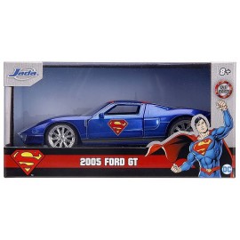 VEHICULE FORD GT BLEU 2005 SUPERMAN 1.32E METAL -LiloJouets-Morbihan-Bretagne