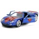 Vehicule ford gt bleu 2005 superman 1.32e metal -lilojouets-morbihan-bretagne