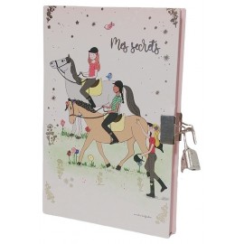 JOURNAL SECRET CHEVAUX MES SECRETS 18X12CM-LiloJouets-Morbihan-Bretagne