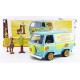 Vehicule mystery machine 1.24e metal avec figurines sammy et scooby-doo-lilojouets-morbihan-bretagne
