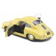 Vehicule porsche 356 pre-a- jaune 1953 1.18e metal-lilojouets-morbihan-bretagne