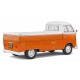 Vehicule volskwagen t1 pick-up orange 1950 1.18e metal-lilojouets-morbihan-bretagne