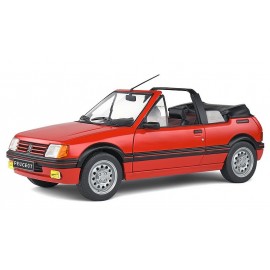 VEHICULE PEUGEOT 205 CTI ROUGE CABRIOLET 1986 1.18E METAL-LiloJouets-Morbihan-Bretagne