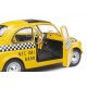 Vehicule fiat 500 taxi jaune new york 1965 1.18e metal-lilojouets-morbihan-bretagne
