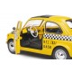 Vehicule fiat 500 taxi jaune new york 1965 1.18e metal-lilojouets-morbihan-bretagne