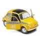 Vehicule fiat 500 taxi jaune new york 1965 1.18e metal-lilojouets-morbihan-bretagne