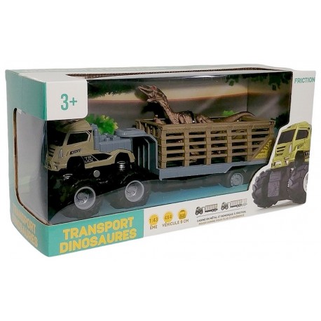 CAMION TRANSPORTEUR DINOSAURE 1.43E A FRICTION ASST-LiloJouets-Morbihan-Bretagne