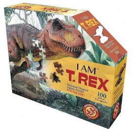 PUZZLE FORME DINOSAURE TREX 100 PIECES-LiloJouets-Morbihan-Bretagne