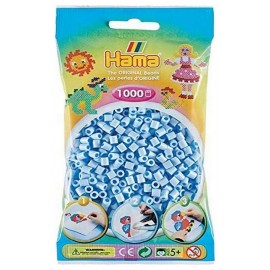 SACHET 1000 PERLES HAMA BLEU GLACIER-LiloJouets-Morbihan-Bretagne