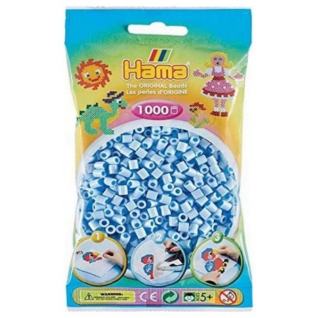 SACHET 1000 PERLES HAMA BLEU GLACIER-LiloJouets-Morbihan-Bretagne