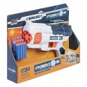 PISTOLET STORM-ZONE 27CM BARILLET AVEC 12 FLECHETTES MOUSSES ASST