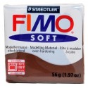 PATE FIMO SOFT 075 CHOCOLAT
