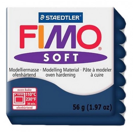 PATE FIMO SOFT 035 BLEU WINDSOR-LiloJouets-Morbihan-Bretagne