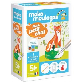 MAKO MOULAGES PETIT CHAT 1 MOULE AVEC PLATRE ET PEINTURE-LiloJouets-Morbihan-Bretagne