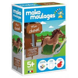 MAKO MOULAGES CHEVAL 1 MOULE AVEC PLATRE ET PEINTURE-LiloJouets-Morbihan-Bretagne