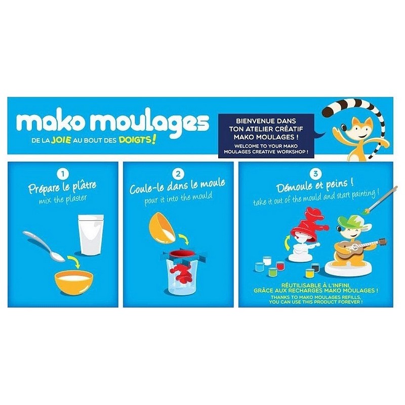 mako moulages - Mes Véhicules - 3 Moules en Plâtre à Peindre - Bateau,  Fusée et Moto + Pilote - Kits Loisirs Créatifs pour Enfants - Moules  réutilisables - Made In France - Dès 5 ans - 39050 : : Jeux et  Jouets