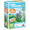 MAKO MOULAGES PETITS LAPINS 1 MOULE AVEC PLATRE ET PEINTURE