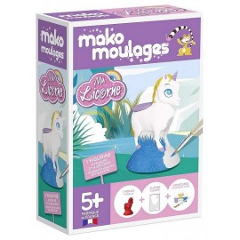 MAKO MOULAGES LICORNE 1 MOULE AVEC PLATRE ET PEINTURE-LiloJouets-Morbihan-Bretagne