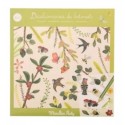 POCHETTE 130 DECALCOMANIES LE BOTANISTE DU MOULIN - AVEC 2 DECORS
