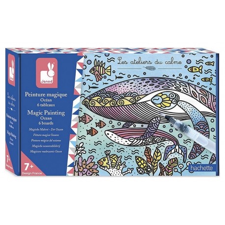 COFFRET 6 TABLEAUX OCEAN PEINTURE MAGIQUE LES ATELIERS DU CALME-LiloJouets-Morbihan-Bretagne