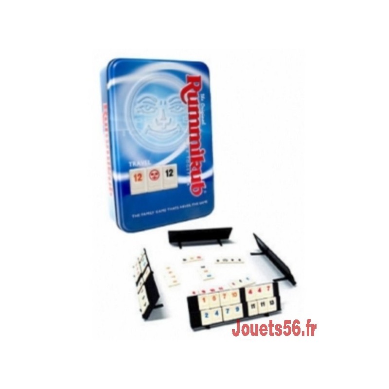 Jeu rummikub voyage boite metal 